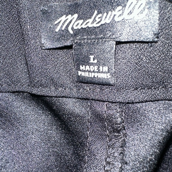 Madewell black lined scalloped shorts size L - Picture 5 of 5